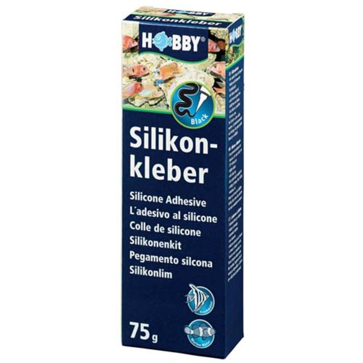 Hobby Silicone Adhesive, Tube Szilikonos ragasztó 75g black fekete