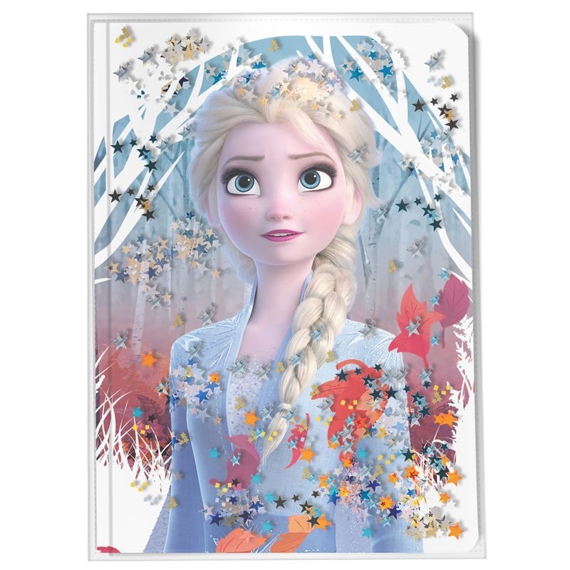 Jurnal Frozen Elsa, Water Effect, 80 pagini, 20x15x1.5 cm eMAG.ro