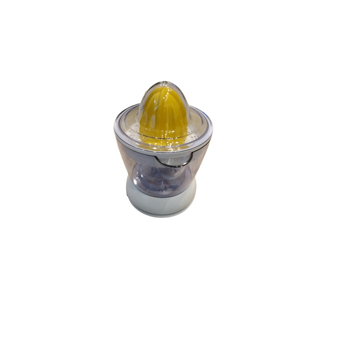 Storcator citrice Intertek, 25 W, 750 ml, 2 conuri, filtru dublu, Alb/Galben