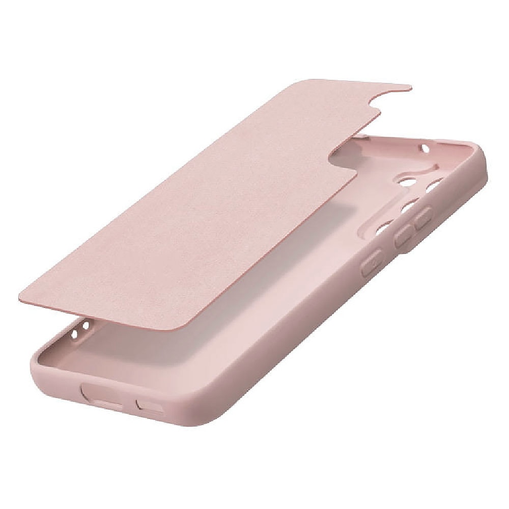 Husa din silicon pentru Samsung Galaxy S23, Interior Catifelat cu Microfibra, Perfect Fit, Protectie Camere, Bumper Ecran, Roz deschis