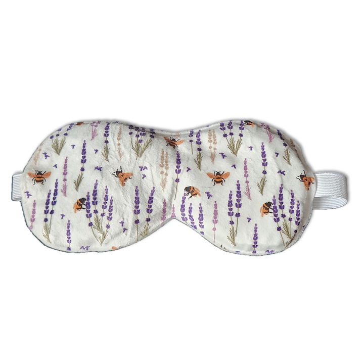 Levendulás nyugtató szempárna alváshoz, jógához, meditáláshoz, mosható huzatban