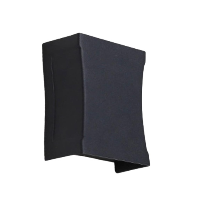 Aplica LED de interior/exterior, rezistenta la praf/umiditate, IP65, Melios, 2x4W, Neagra