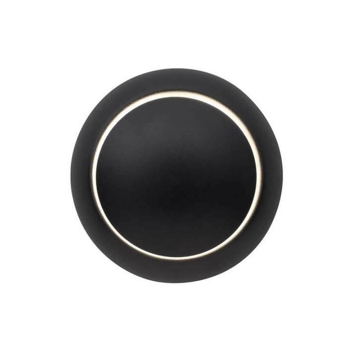 Aplica LED de interior, IP40, Cosmo, 7W, cercuri reglabile, Neagra