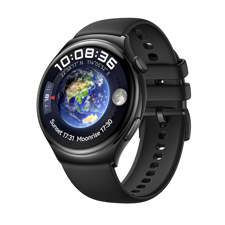 Huawei Watch 4 Okosóra Archi-L19F, Stainless Steel Case, fekete
