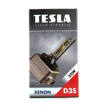 Bec auto far Xenon TESLA D3S 42V 35W, 4300K Bec auto far Xenon TESLA D3S 42V 35W, 4300K