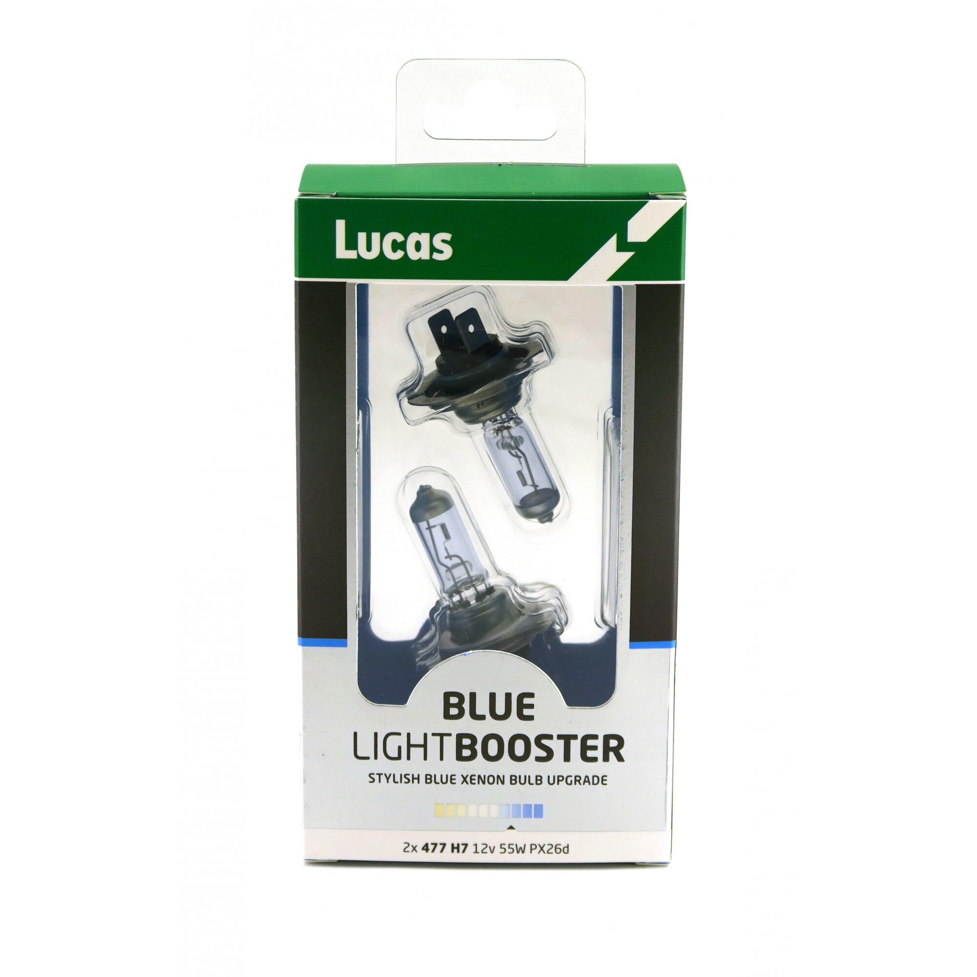 Set 2 becuri auto far H7 12V 55W PX26d Lucas LightBooster Blue