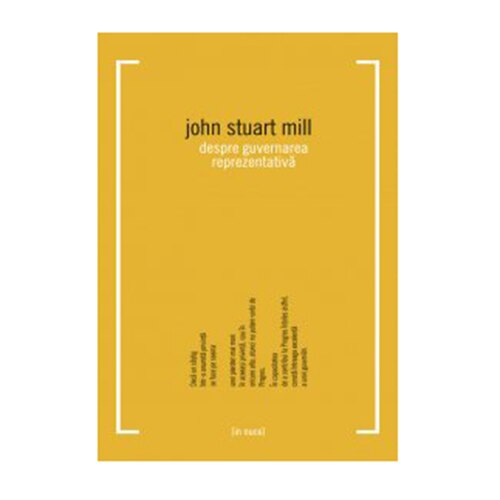 Despre guvernarea reprezentativa - John Stuart Mill