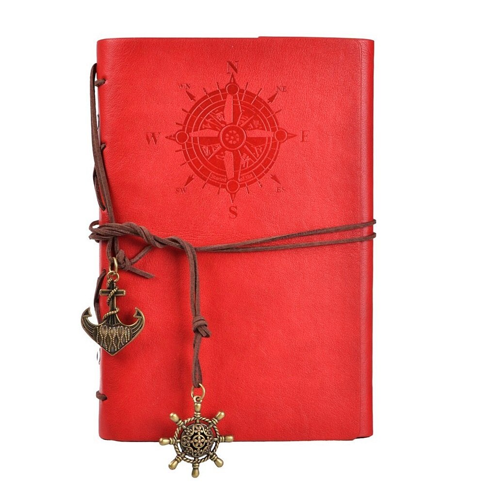 Agenda retro business Lambert rosu 18x24cm nedatata jurnal vintage