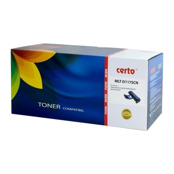 Cartus toner Certo compatibil cu MLT-D117S, 2500 pagini, Black Cartus toner Certo compatibil cu MLT-D117S, 2500 pagini, Black