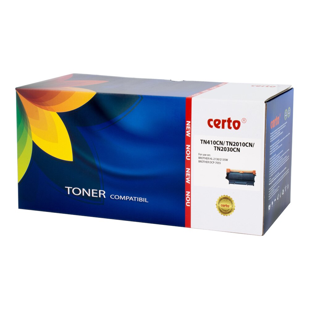 Cartus toner Certo compatibil cu TN2010, 1000 pagini, Black