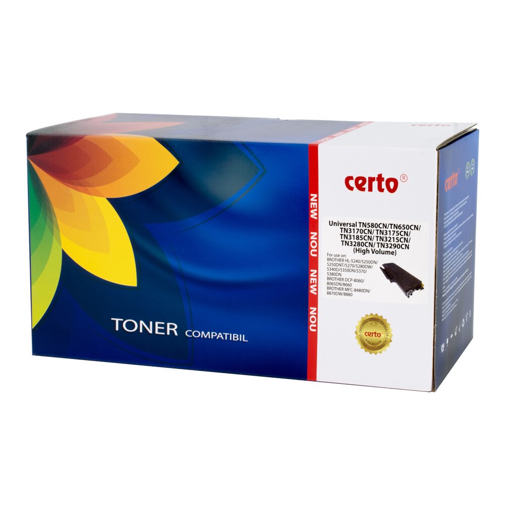 Cartus toner Certo compatibil cu TN3280, 8000 pagini, Black