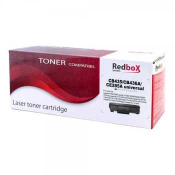 Cartus toner Redbox compatibil cu CB435A/CB436A/CE285A, 2000 pagini, Black Cartus toner Redbox compatibil cu CB435A/CB436A/CE285A, 2000 pagini, Black