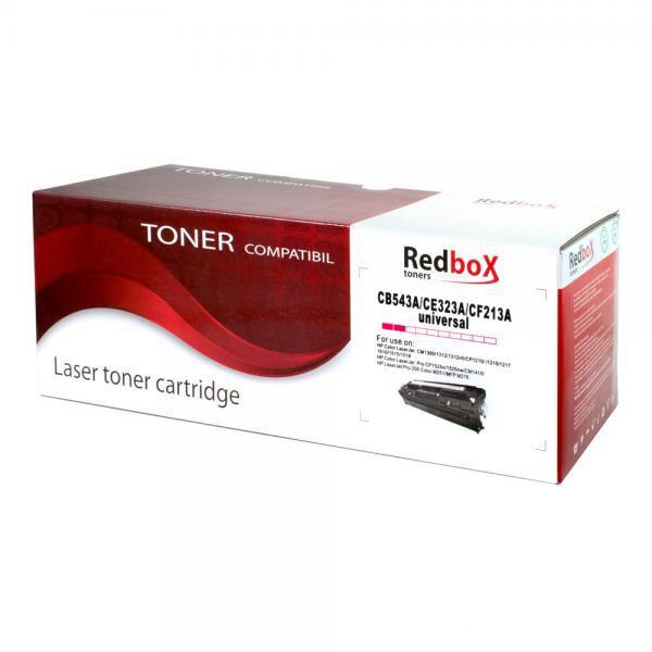 Cartus toner Redbox compatibil cu CB543A/CE323A/CF213A, 1400 pagini, Magenta