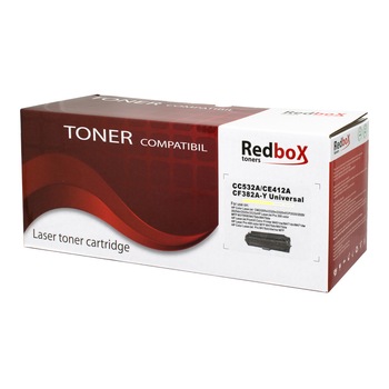 Cartus toner Redbox compatibil cu CC532A/CE412A/CF382A, 2800 pagini, Yellow Cartus toner Redbox compatibil cu CC532A/CE412A/CF382A, 2800 pagini, Yellow