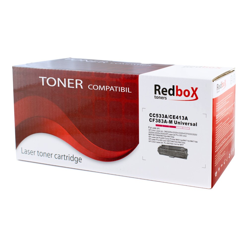 Cartus toner Redbox compatibil cu CC533/CE413/CF383, 2800 pagini, Magenta