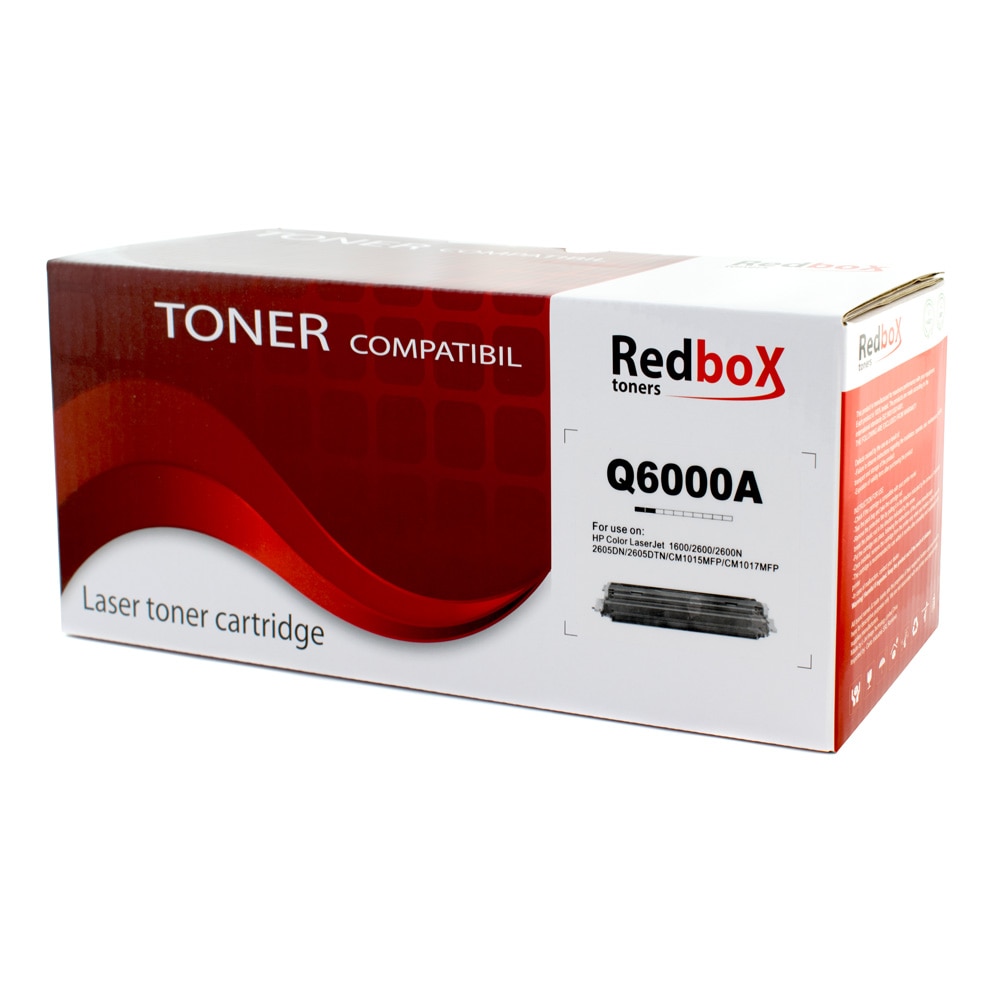 Cartus toner Redbox compatibil cu Q6000A/CRG-707BK, 2500 pagini, Black