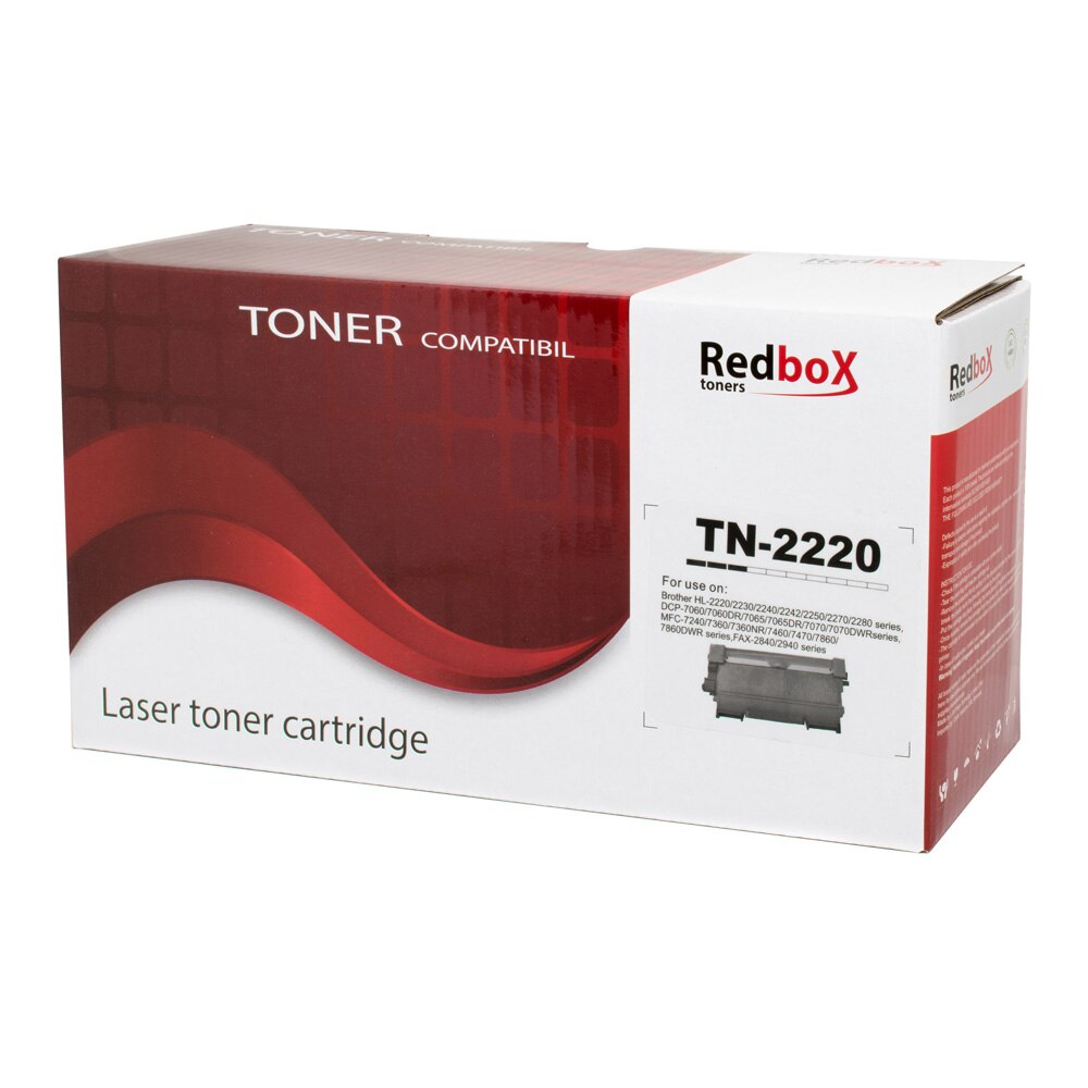 Cartus toner Redbox compatibil cu TN2220, 2600 pagini, Black