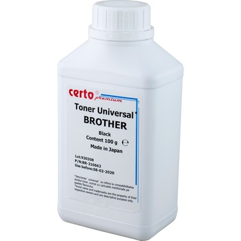 Toner Polyester Certo Premium Refill Universal compatibil cu Brother 100G Toner Polyester Certo Premium Refill Universal compatibil cu Brother 100G