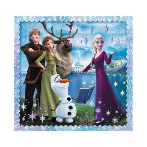 Пъзел 3 в 1, Trefl, 3 в 1 Frozen II A World Full Of Magic, 106 части ...