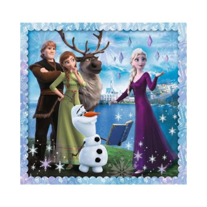 Puzzle 3 In 1, Trefl, 3 In 1 Frozen Ii O Lume Plina De Magie, 106 Piese ...