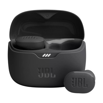 Casti in-ear JBL Tune Buds, True wireless, Active Noise Cancelling, Bluetooth, 4 Microfoane, Autonomie 48H, IP54, Negru