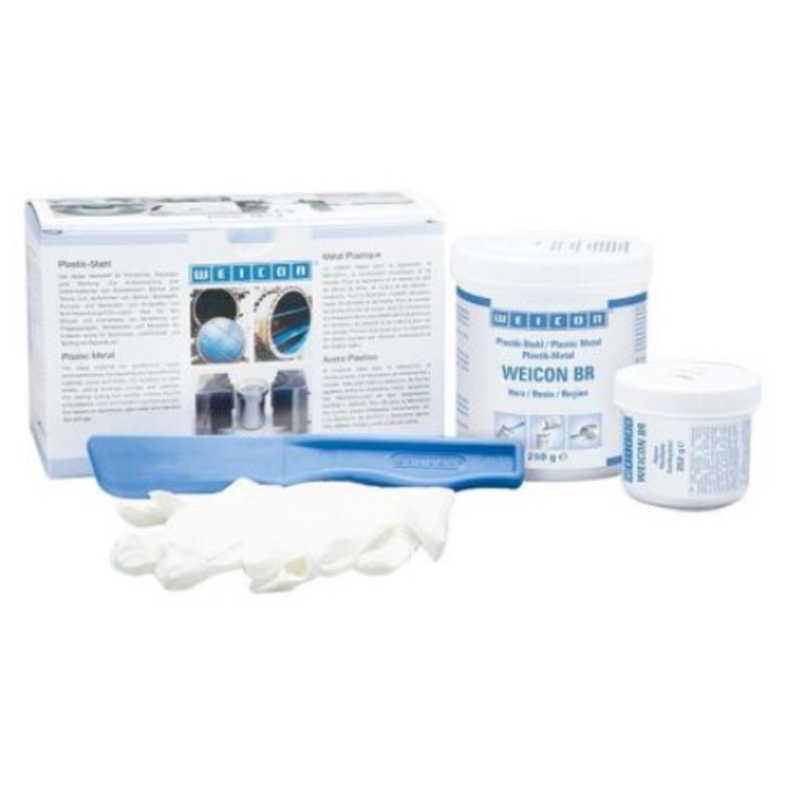 Weicon, BR, Adeziv epoxydic bicomponent pentru Cupru / Fonta, 500 gr