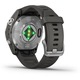 Smartwatch Garmin Fenix 7S Pro Solar, Glass, curea Graphite, Argintiu