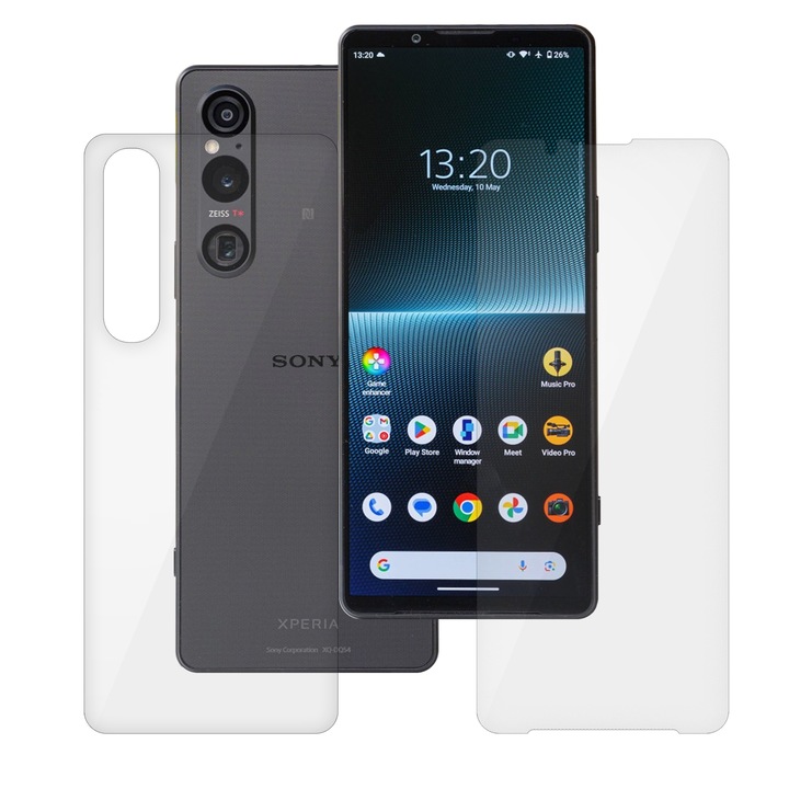 Комплект 2 фолиа SILKASE за Sony Xperia 1 V, защита на телефона, възобновяем силикон