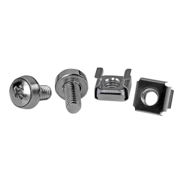 Set 50 Suruburi + Piulite, StarTech, M6, Argintiu