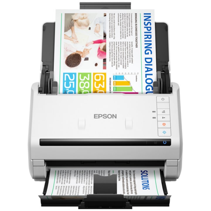 Scanner EPSON WorkForce DS-770II, Scanners, Letter, 600 dpi x 600 dpi (Horizontal x Vertical), Input: 24 Bits Color, 100 pages