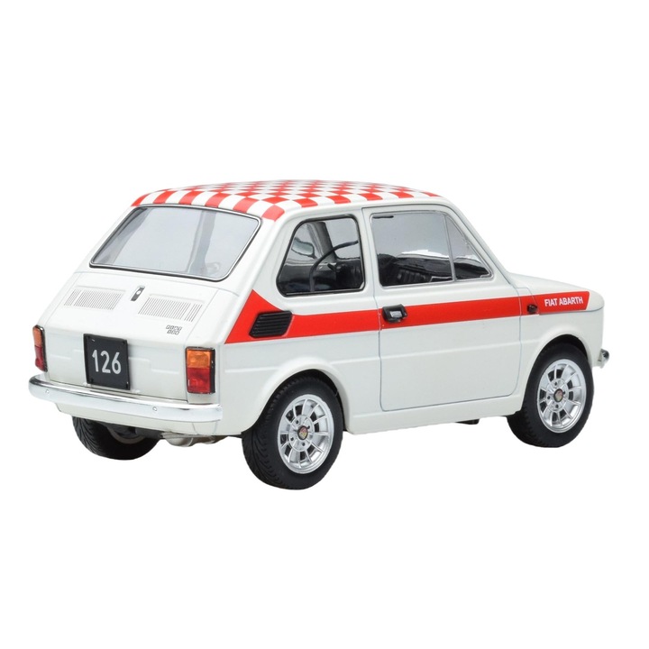 Autómodell, McG, Fém, Fiat 126 Abarth, Fehér