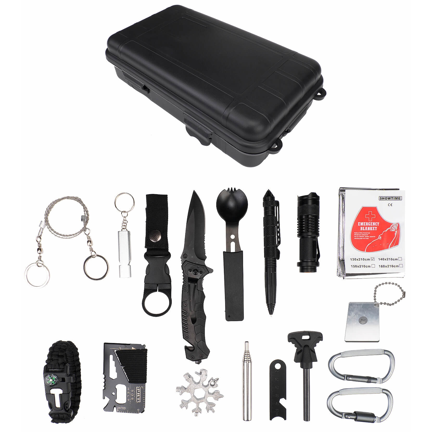 Kit supravietuire multifunctional Adventure SK211, 16 in 1