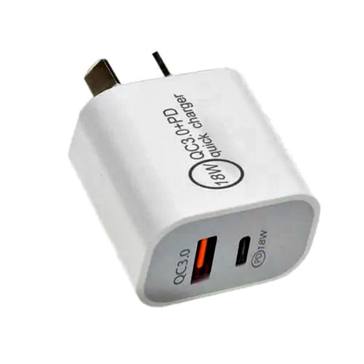 Адаптер за бързо зареждане и кабел за данни, съвместими с iPhone USB 3.1A и USB тип-C захранване