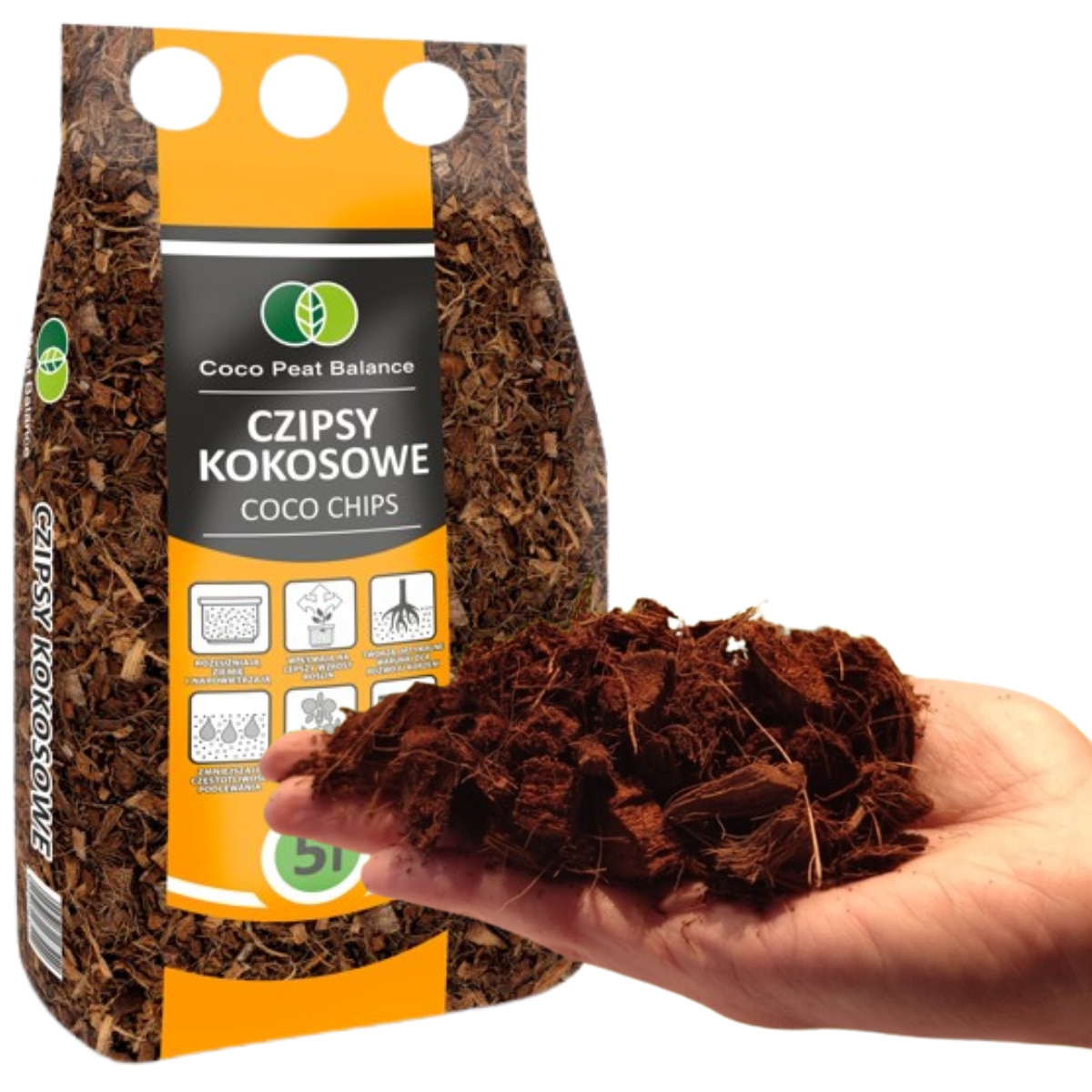 Cipsuri De Cocos Pentru Plante Și Flori, Biovita, Produs Natural