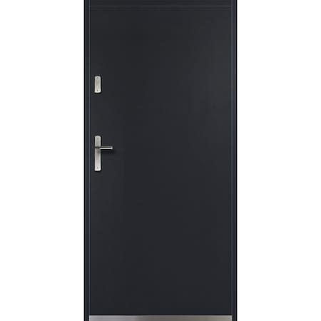 Usa exterior, Radex, Otel, 97x205cm, Negru