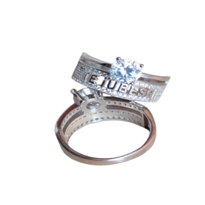 Inel din Argint 925 te iubesc marime 18 mm