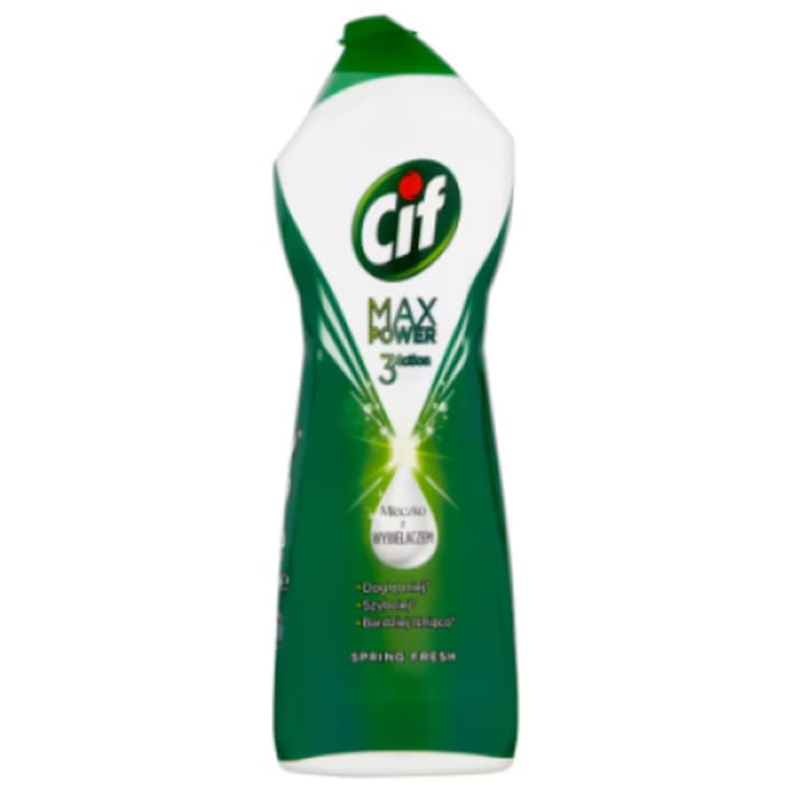 Crema de curatat universala Cif Max Power 3 Actions Cream with Spring Fresh, 1001 ml