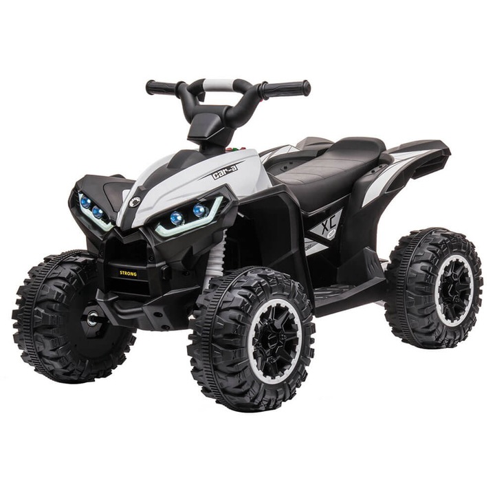 ATV electric cu telecomanda pentru copii HL-578, 2 motoare, Alb