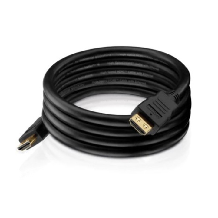 Cablu profesional High-Speed HDMI PureLink PI1000-005, triplu ecranat, Ethernet si canal retur audio integrate, Secure-Lock-System, lungime 0.5m