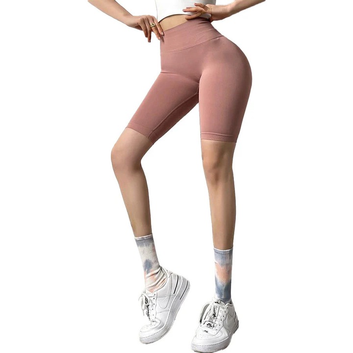 Colanti Fitness PRO Scurti push up DK-1768, Roz