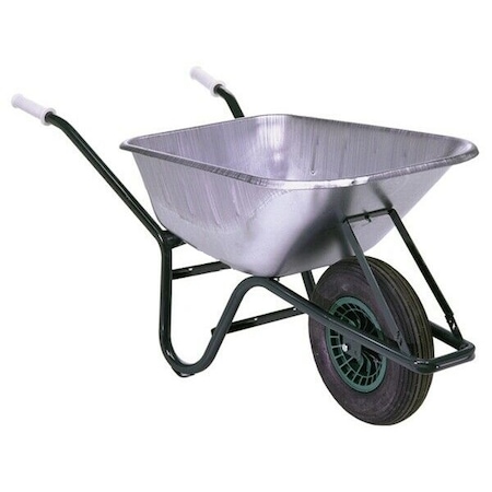 Roaba TT Profesionala cu Cuva Zincata 90L, Roata pneumatica, Cadru demontabil, Sokotools