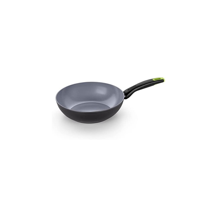 Monix Eco Nature wok serpenyő, alumínium, teljes indukciós talp, 28 cm