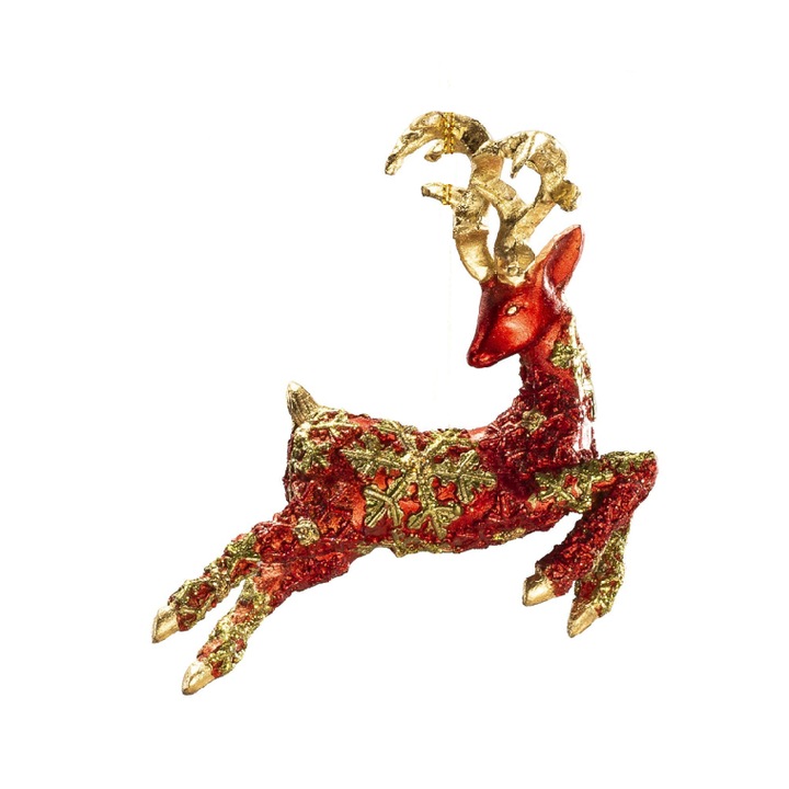 Decoratiune Craciun, ren rosu, 3cm