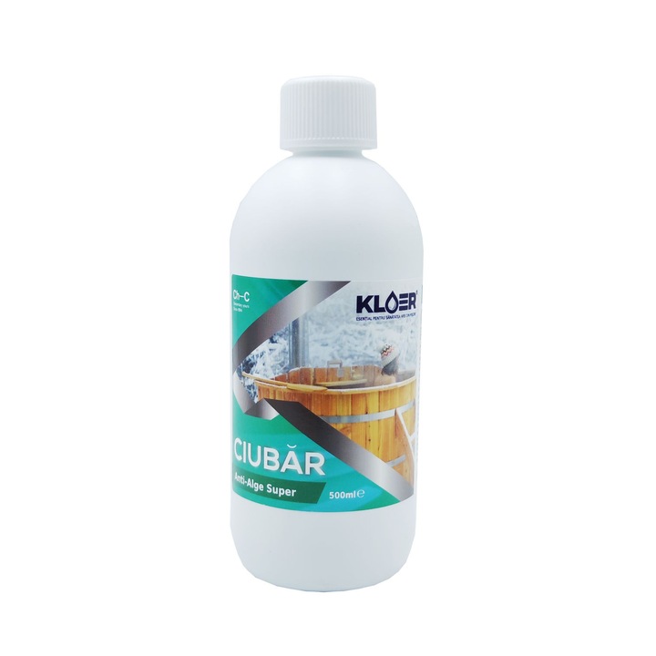 Super Kloer algaellenes folyadék, kerti vízhez, kék folyadék, 500 ml