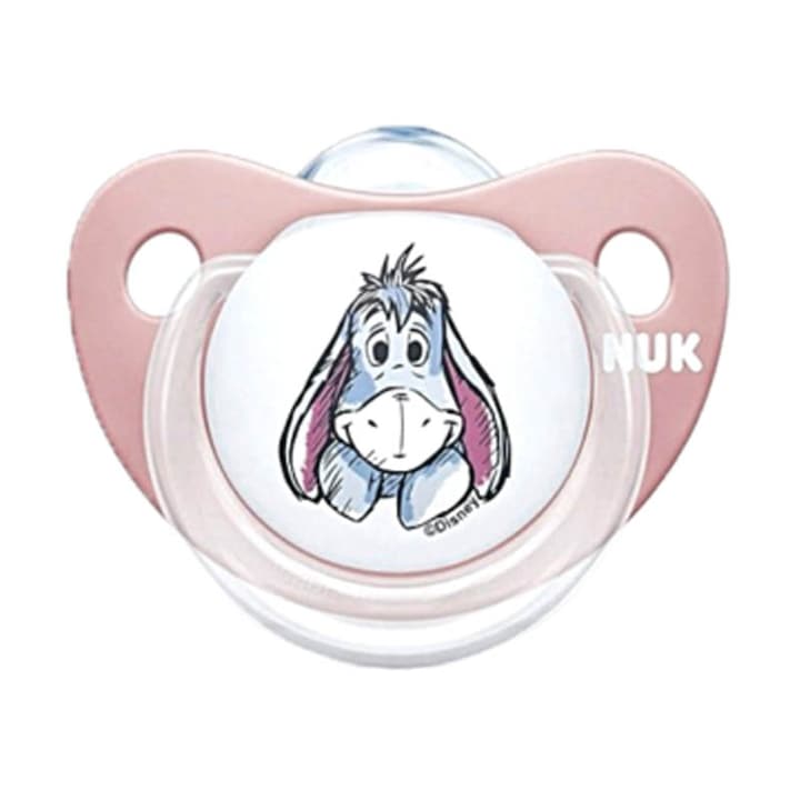 Suzeta ortodontica din silicon Nuk Disney baby 730324R, Roz 0-3 luni