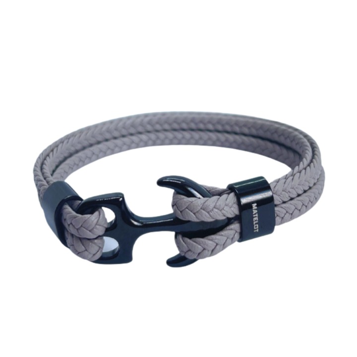 Tengerész karkötők, Szürke, 21 CM