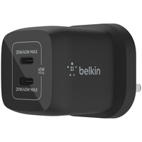 Incarcator retea Belkin, Universal PD, PPS DUAL USB-C GAN 45W, Negru