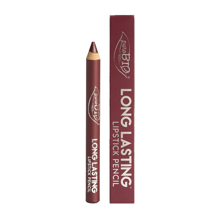 Ruj Creion Natural Burgundy (bordo) 016L Long Lasting, – PuroBIO 3gr