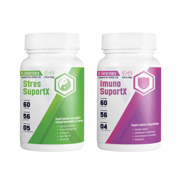 Sinergia Stresimun - supliment veterinar pentru stres si imunitate la caini si pisici, 120 tablete hidrosolubile