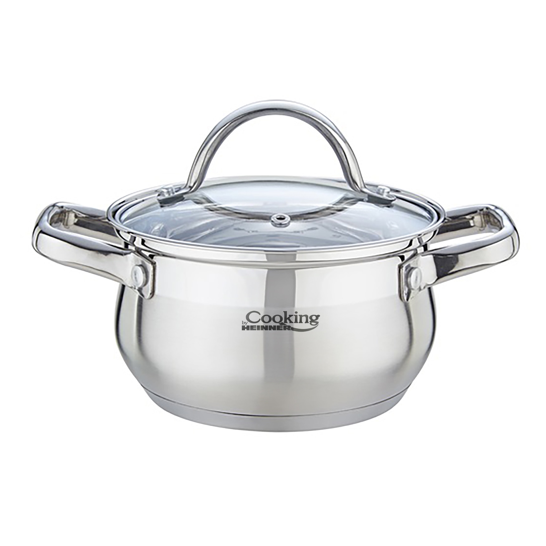 Semioala cu capac Cooking by Heinner Amira, inox, 18x10.5 cm, 2.6L